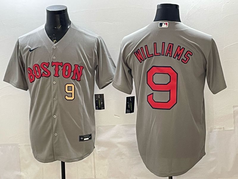 Men 2026 Boston Red Sox #9 Williams Grey Game Nike MLB Jersey style 004